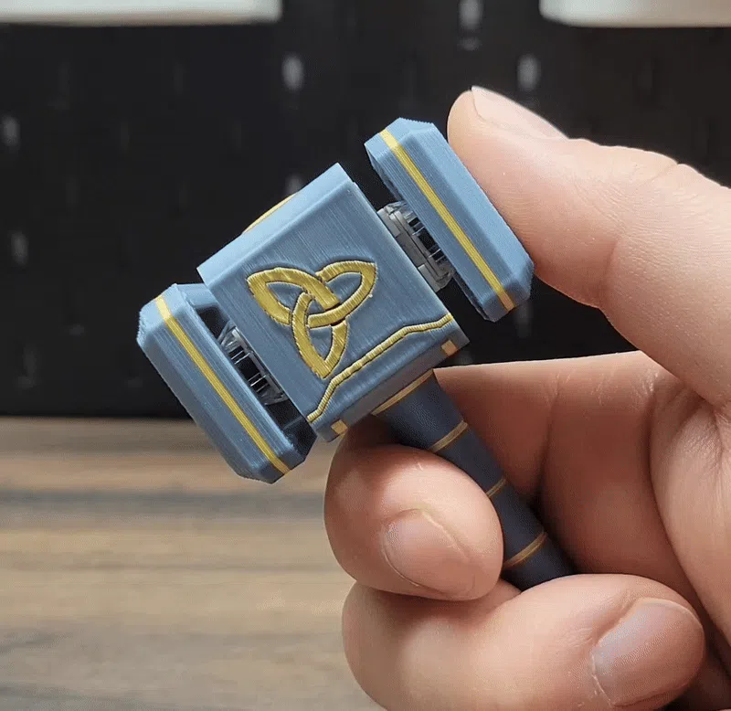 Fidget Spinner e Clicker Martelo do Thor